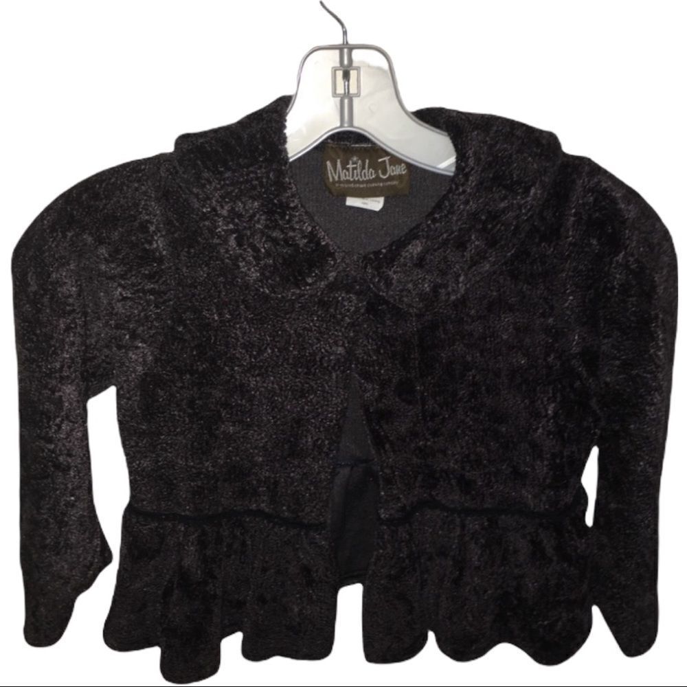 Children’s Matilda Jones Charcoal Velour jacket